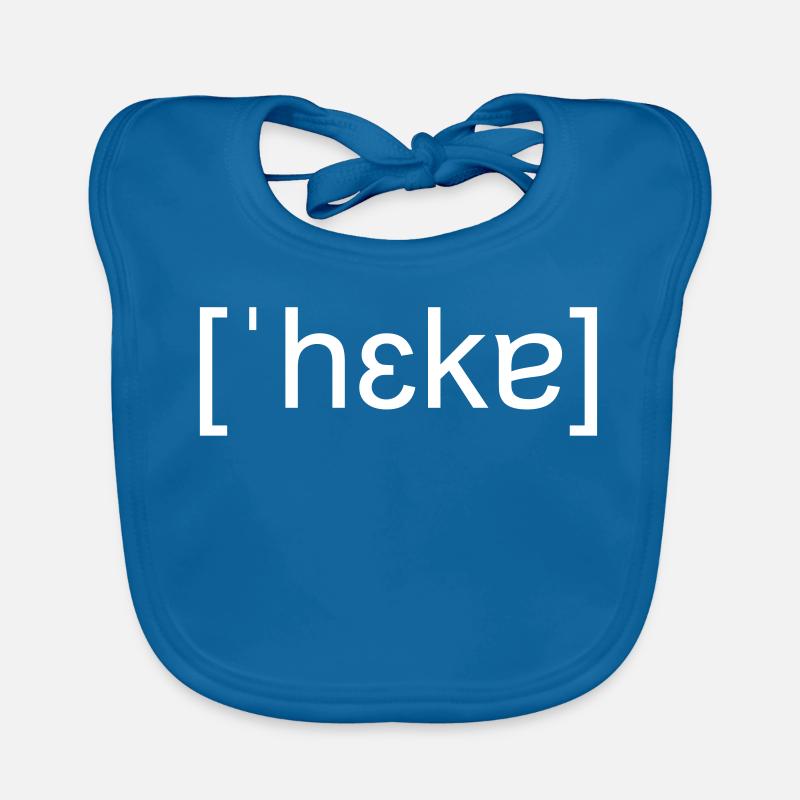 Hacker, orthographe phonétique, blanc Bavoir bio Bébé