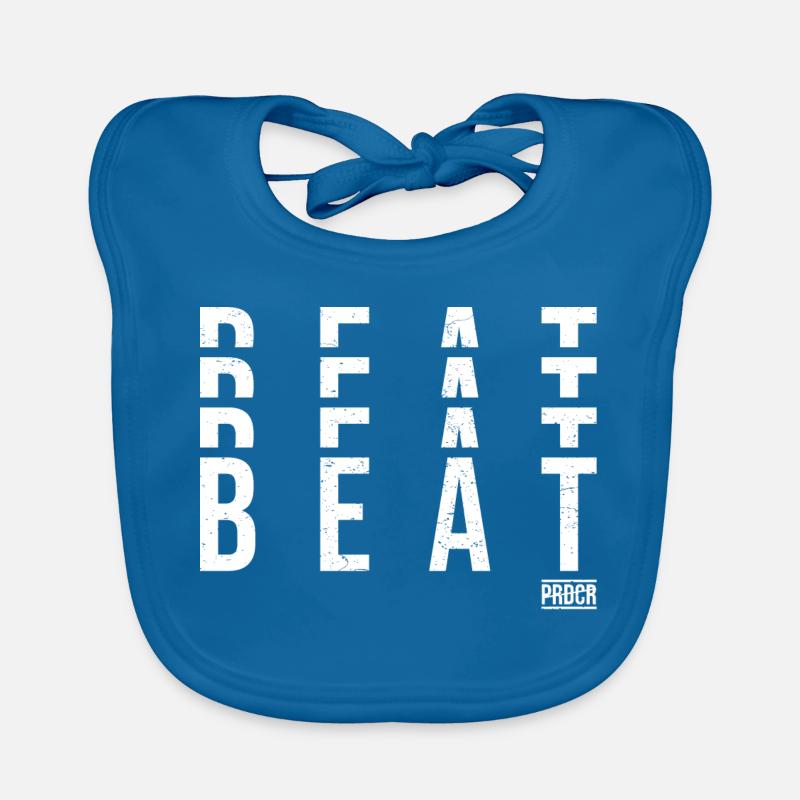 Beats Vertikale Typografie Baby Bio-Lätzchen