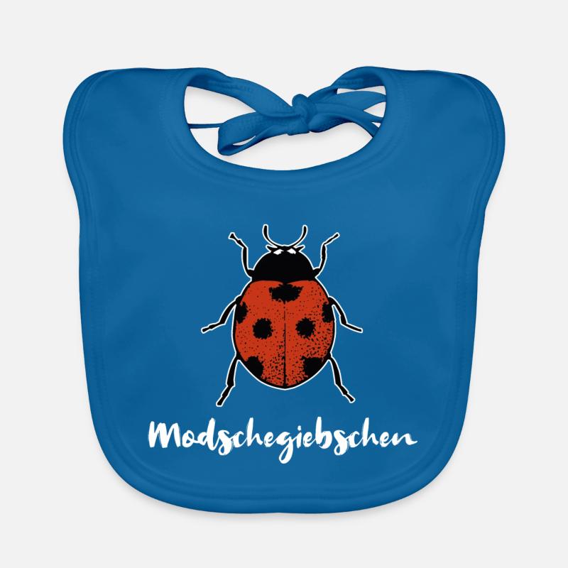Modschegiebchen Marienkäfer Sächsisch Geschenk Baby Bio-Lätzchen