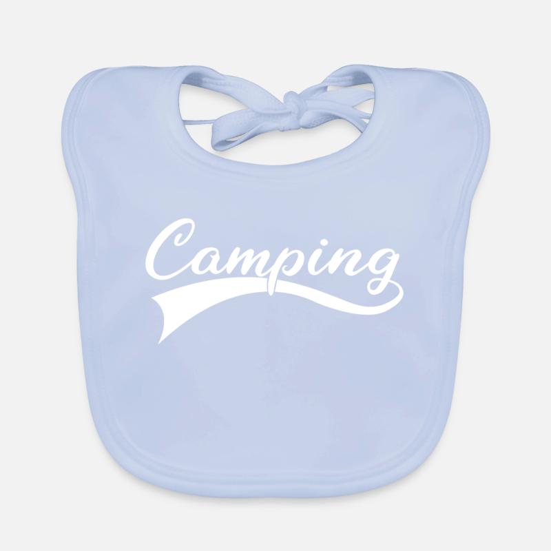 Lettrage Camping d’aventure Bavoir bio Bébé