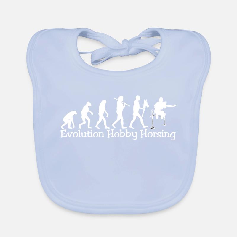 Evolution Hobby Horsing (weiß) Baby Bio-Lätzchen