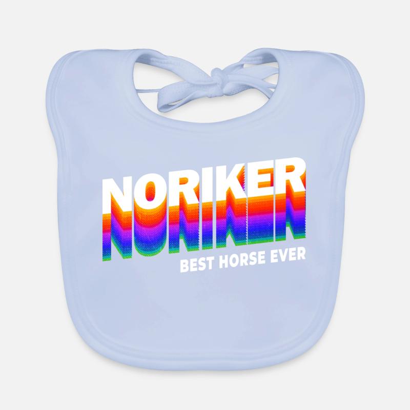Noriker Pferde Design / Geschenkidee Baby Bio-Lätzchen