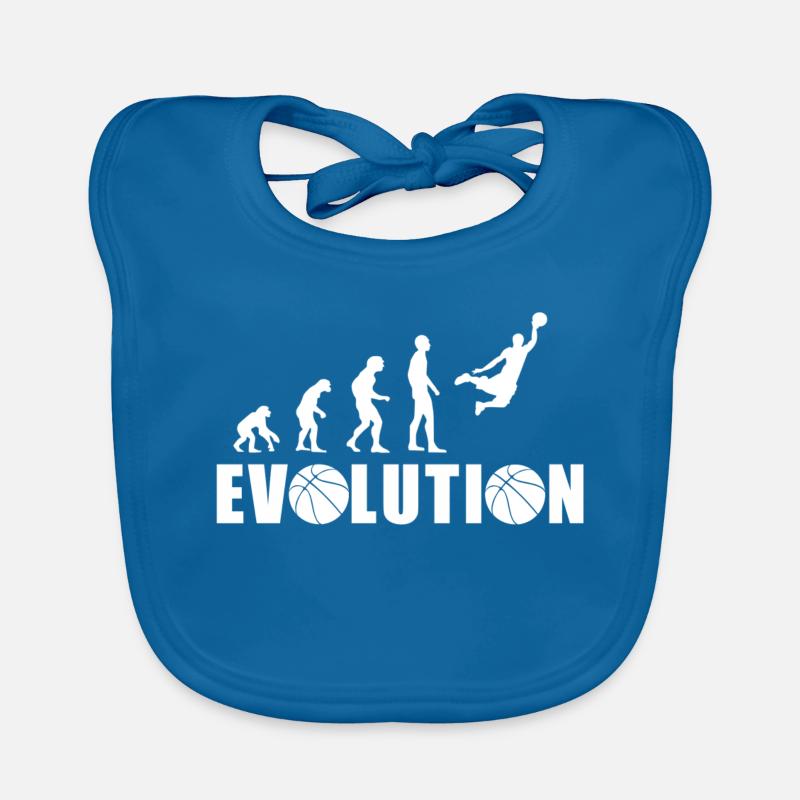 EVOLUTION BASKET Geschenk Basketball Baby Bio-Lätzchen