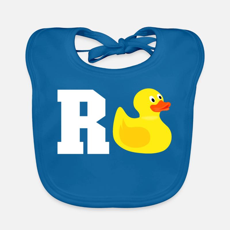 Rente - Baby Bio-Lätzchen - Pfauenblau