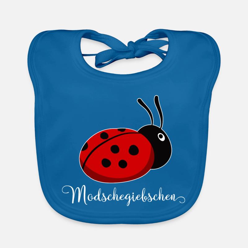 Modschegiebchen Marienkäfer Sächsisch Geschenkidee Baby Bio-Lätzchen