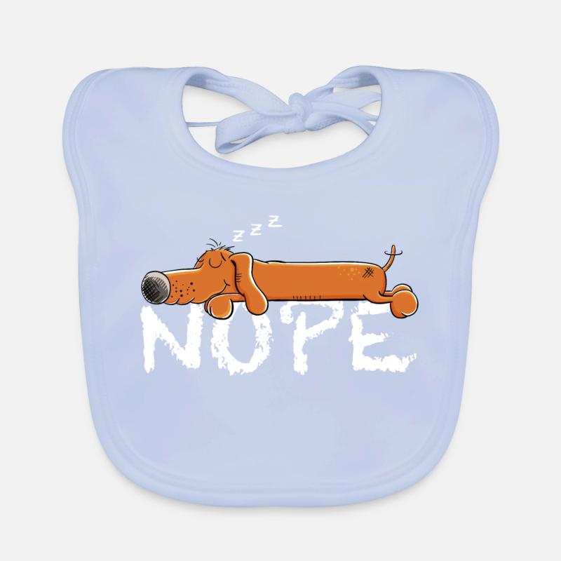 Teckel endormi I Teckel I Chien Bavoir bio Bébé