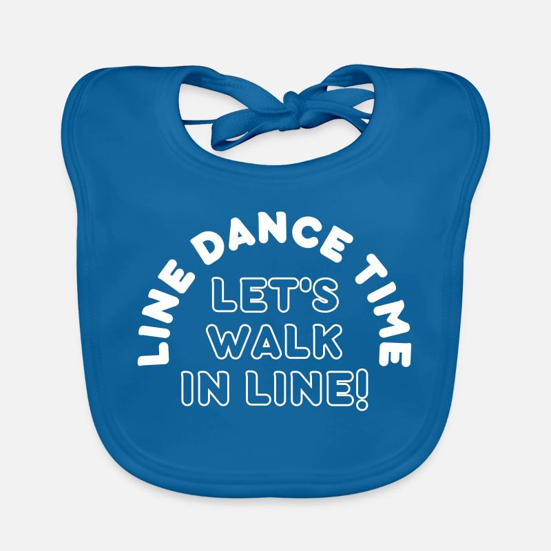 Geschenk: Line Dance Time - Let's walk in Line Baby Bio-Lätzchen