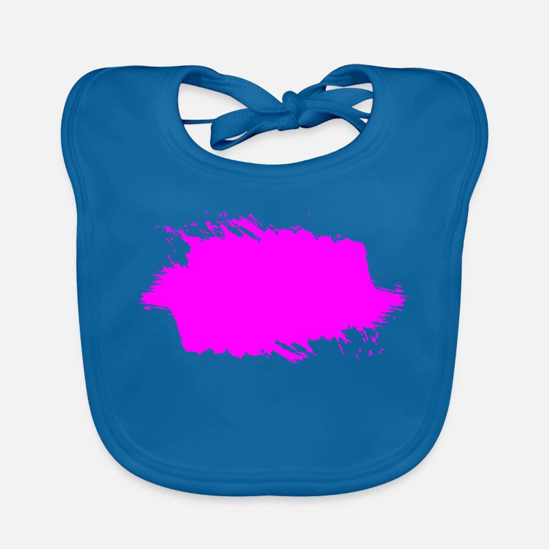 Éclaboussure de Klecks | Zone frangée | un vectorgraphique Bavoir bio Bébé