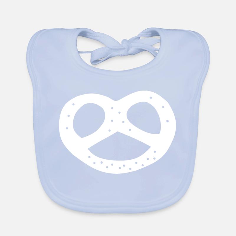 Symboles du modèle Bake Pretzel Baker Baker Bavoir bio Bébé