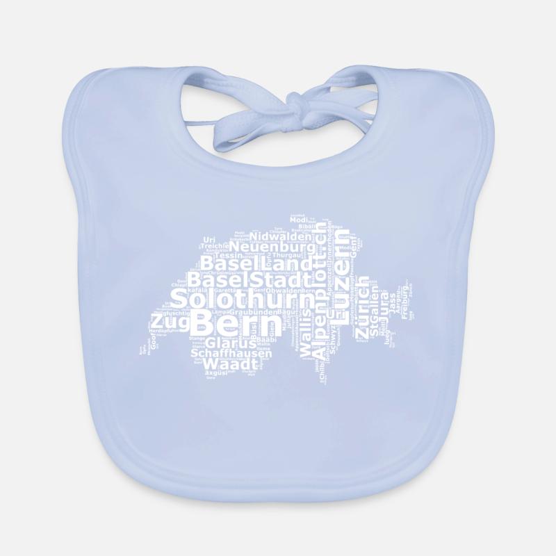Suisse dialecte blanc Bavoir bio Bébé