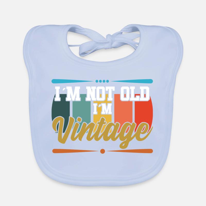 I'm not old textile gift idea Organic Baby Bibs