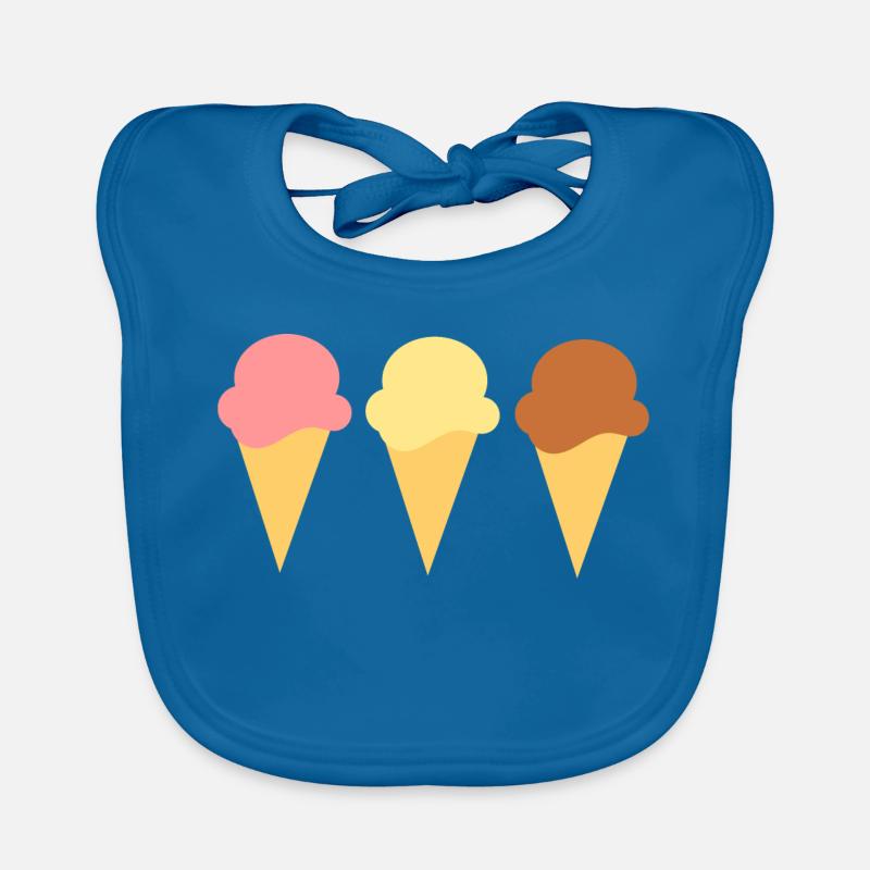 Eis Eiscreme Erdbeereis Vanilleeis Schokoeis Baby Bio-Lätzchen