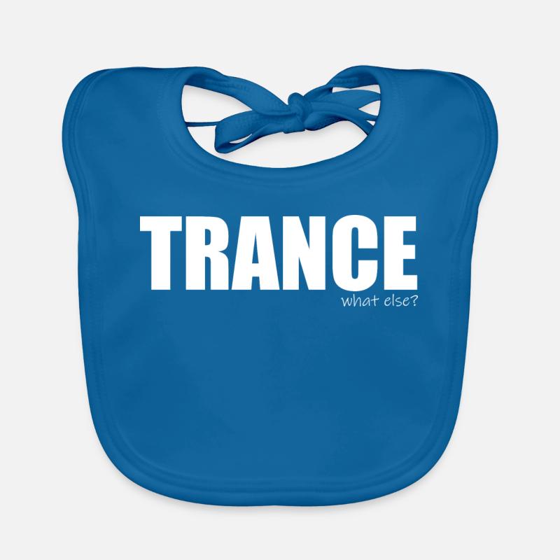 Trance - what else? - Baby Bio-Lätzchen - Pfauenblau