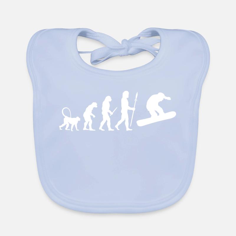 Snowboarding Development Organic Baby Bibs