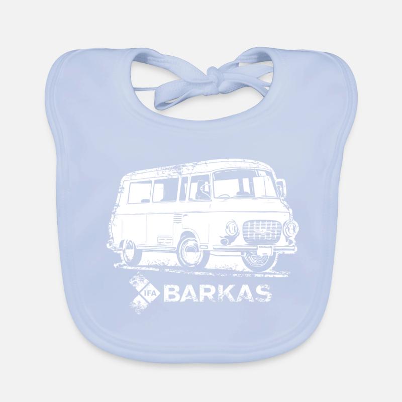 Barkas B1000 white Organic Baby Bibs