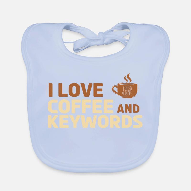 J’adore le café et les mots-clés Bavoir bio Bébé