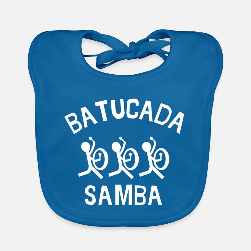 Batucada, Samba, Rio, Perkussion Baby Bio-Lätzchen