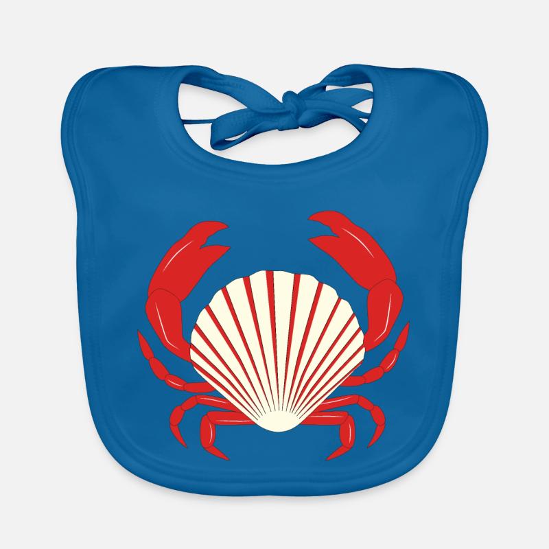 Crabe rouge Bavoir bio Bébé