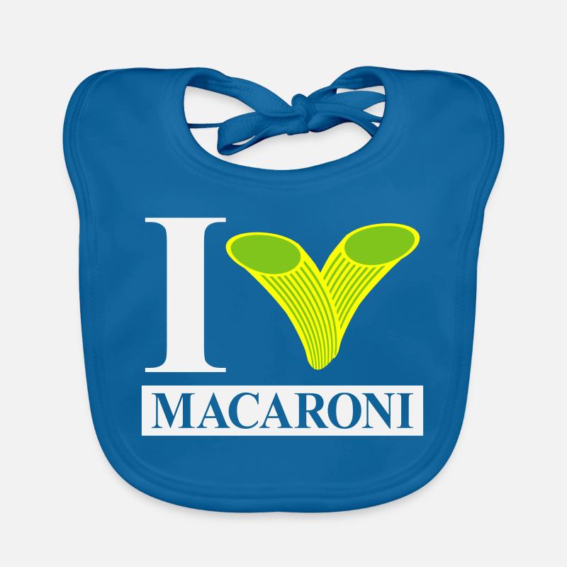 I love macaroni Organic Baby Bibs