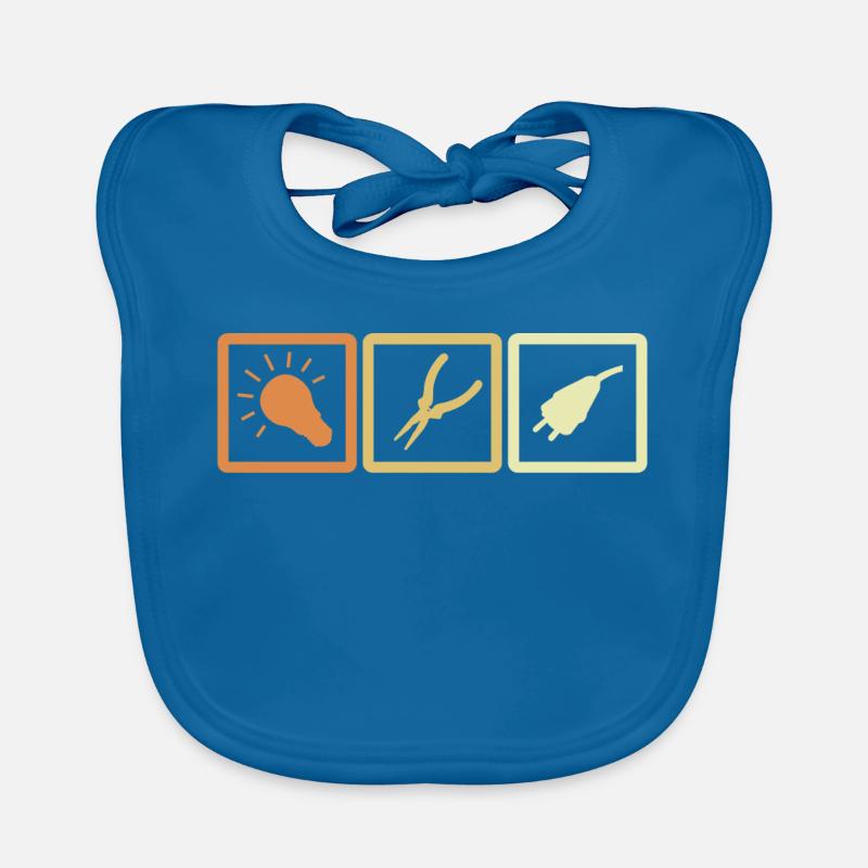 Electrician Tools Organic Baby Bibs