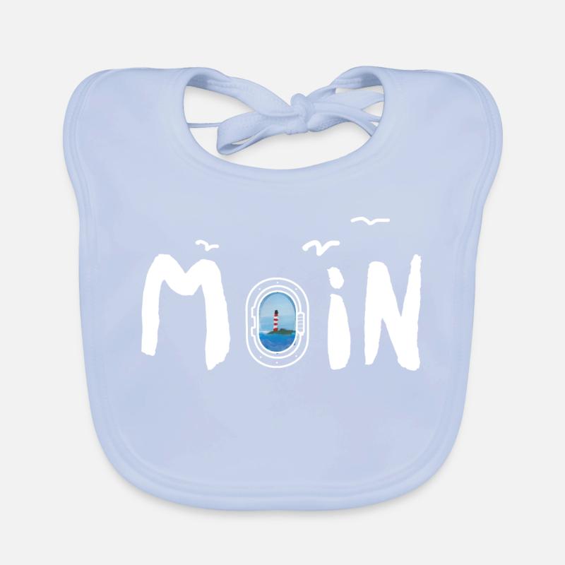 Moin Leuchtturm Baby Bio-Lätzchen