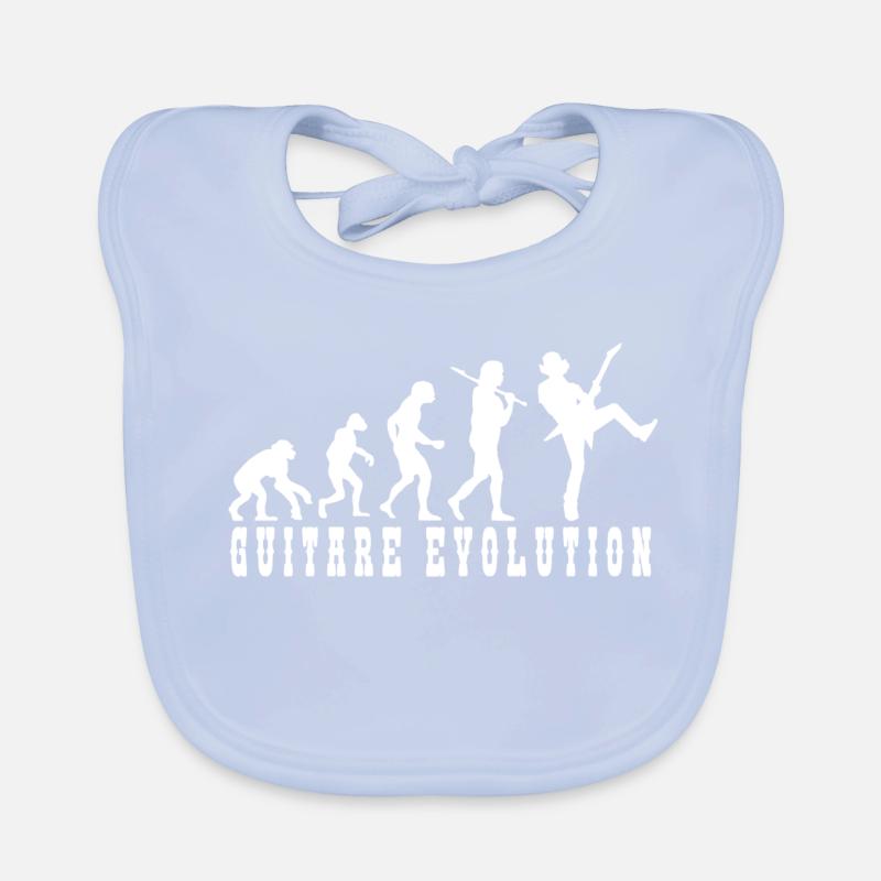Evolution der Gitarrenkultur Baby Bio-Lätzchen