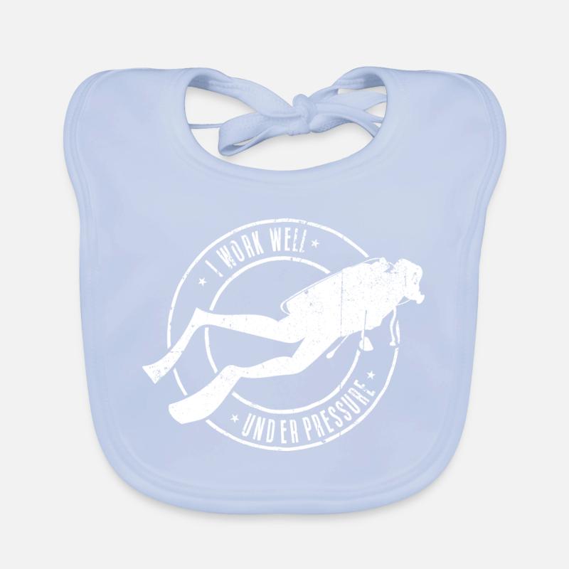 Deep Dive Diver Emblem Baby Bio-Lätzchen