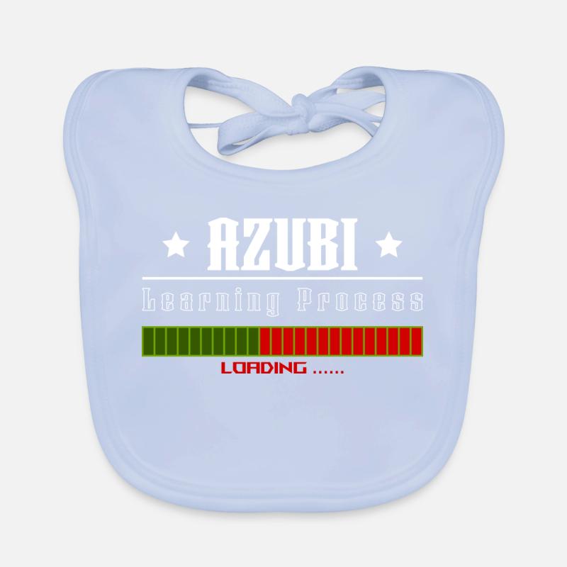 AZUBI learning process loading tshirt Baby Bio-Lätzchen