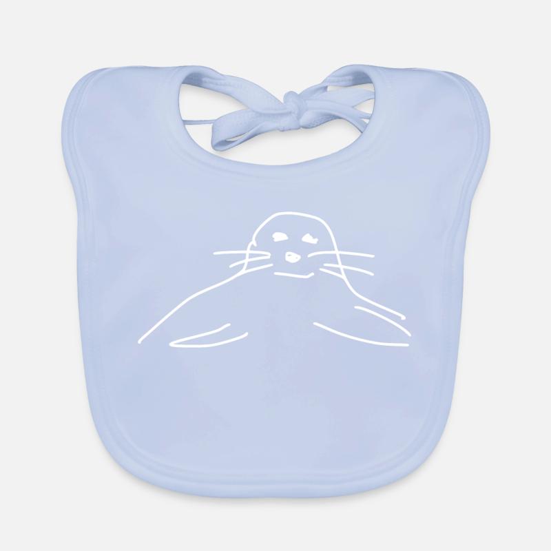 phoques phoques phoques animaux Bavoir bio Bébé