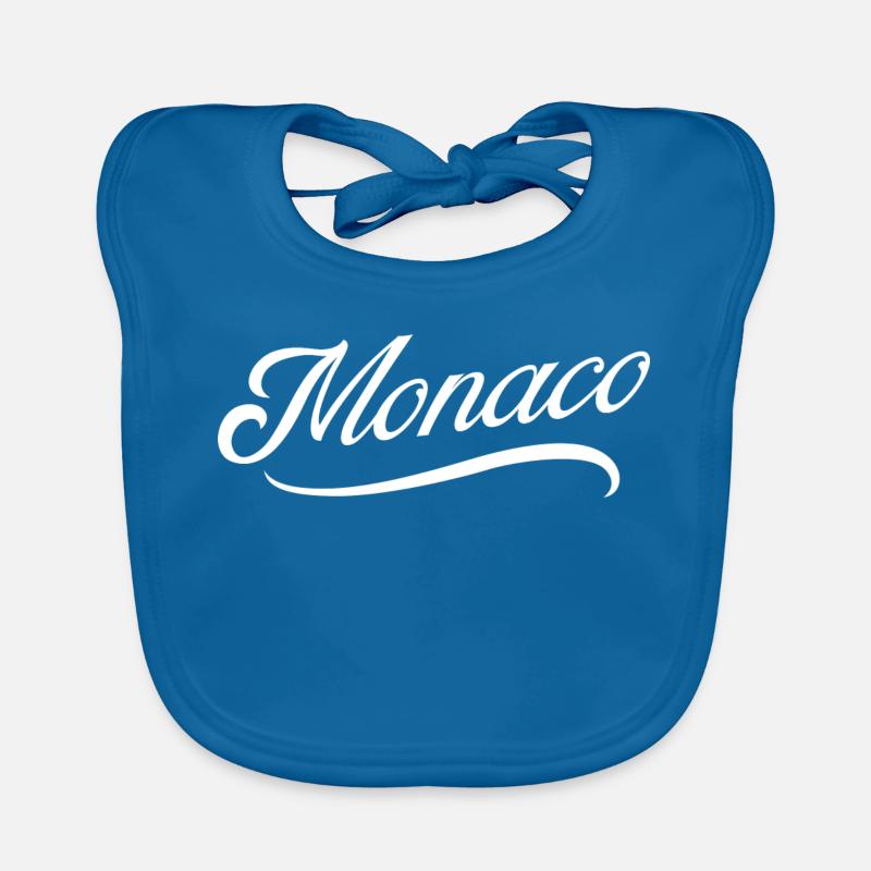Monaco - Bavoir bio Bébé - bleu paon