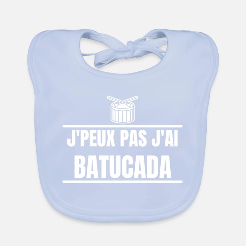 batucada, samba, carnaval de rio, percussion Bavoir bio Bébé