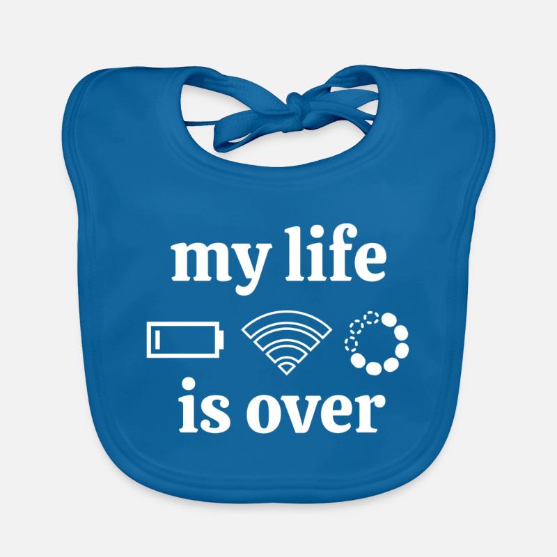 internet, internet connection, geek Organic Baby Bibs
