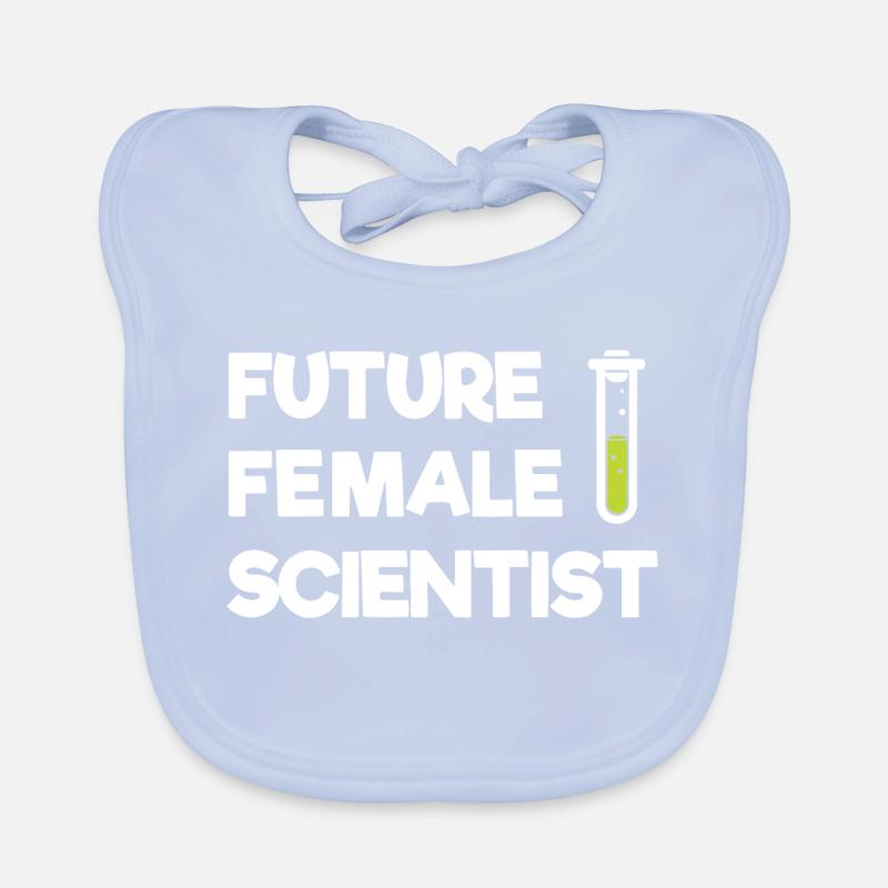 Future Female Scientist Organic Baby Bibs
