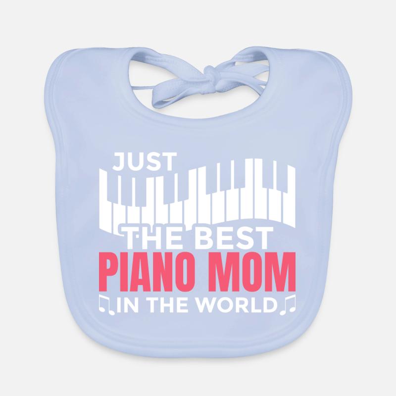 Mère Piano Bavoir bio Bébé