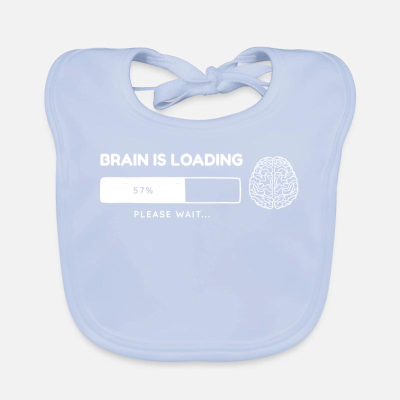 Brain is charging Organic Baby Bibs
