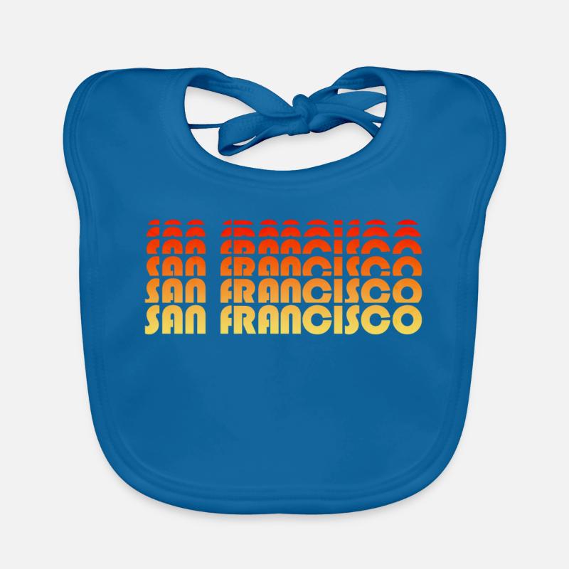 San Francisco Gradient Sunset Organic Baby Bibs