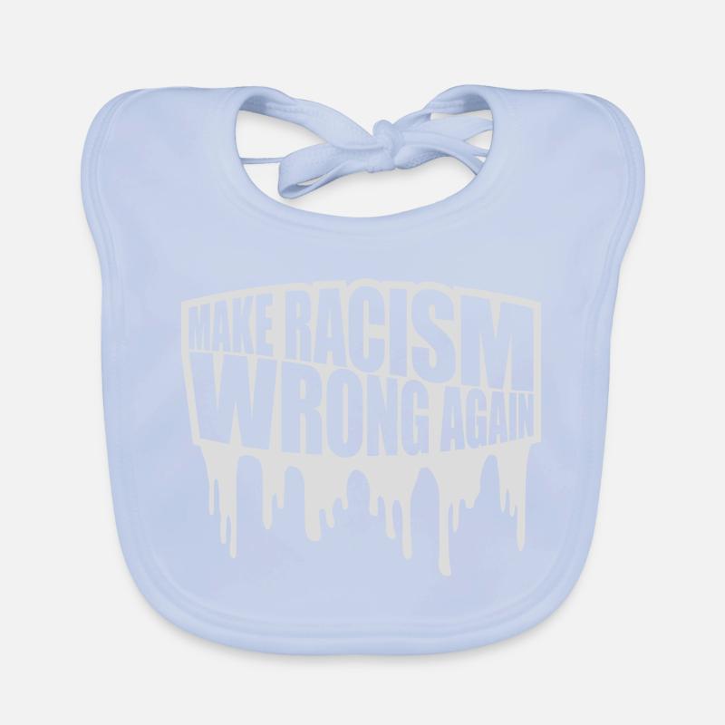 make racism wrong again Organic Baby Bibs
