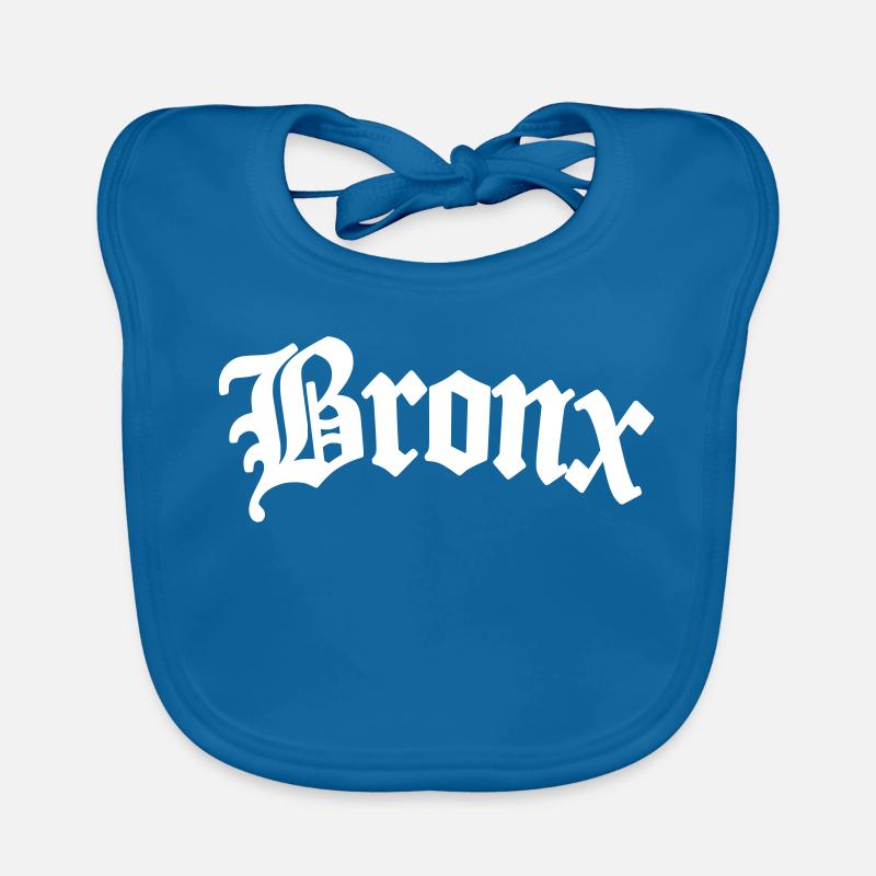 Bronx - Bavoir bio Bébé - bleu paon
