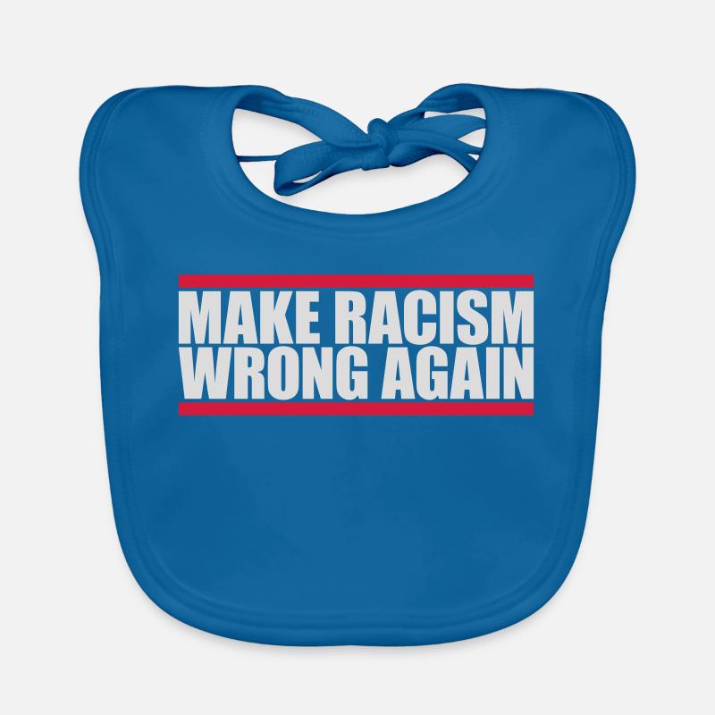 make racism wrong again Organic Baby Bibs