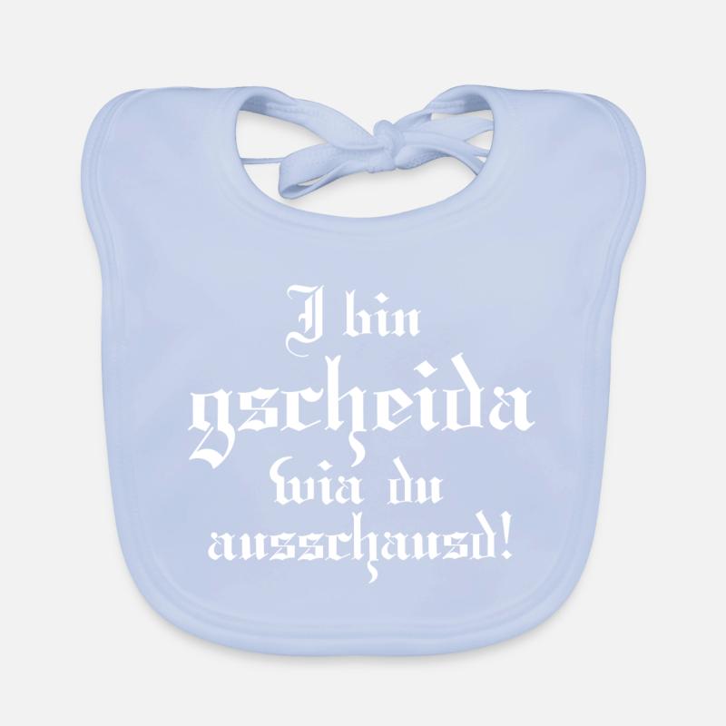 Gscheider wia du Baby Bio-Lätzchen