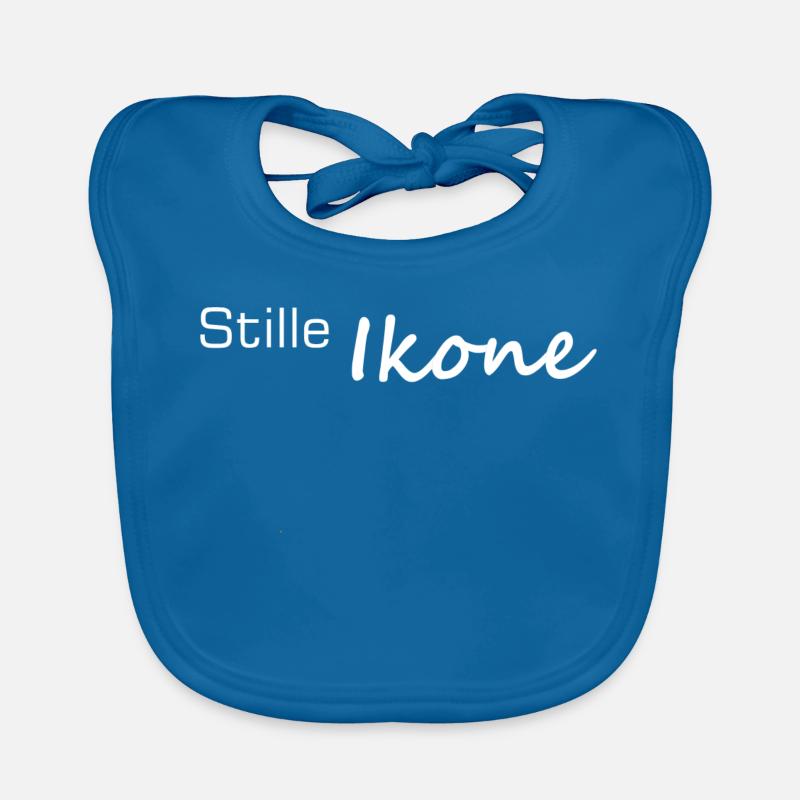 Stille Ikone Minimalistischer Kontrast Baby Bio-Lätzchen