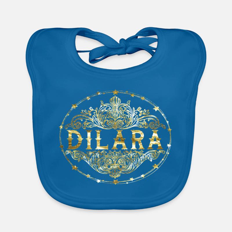 Dilara - Baby Bio-Lätzchen - Pfauenblau