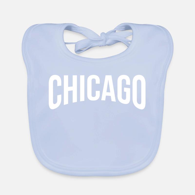 Design urbain de Chicago Bavoir bio Bébé