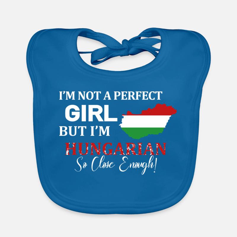 Ich bin kein perfektes Mädchen ungarisch Baby Bio-Lätzchen
