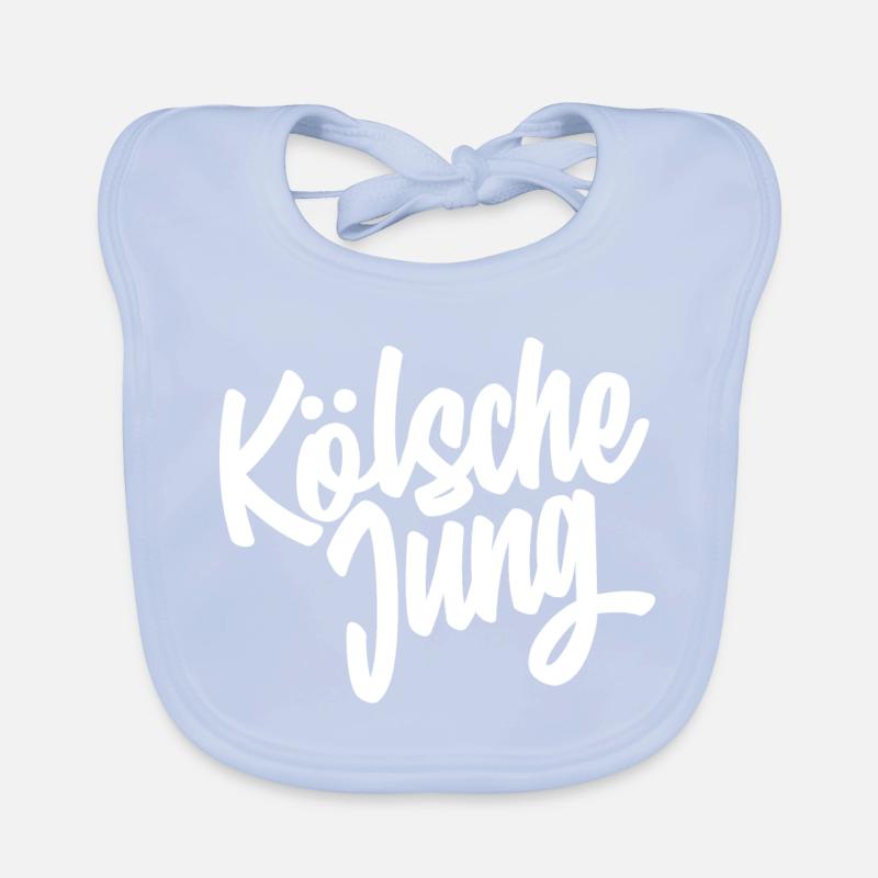 Kölsche Jung Script Design Baby Bio-Lätzchen