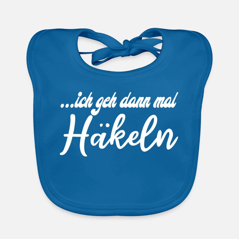Lebendige Häkeldesign Illustration Baby Bio-Lätzchen
