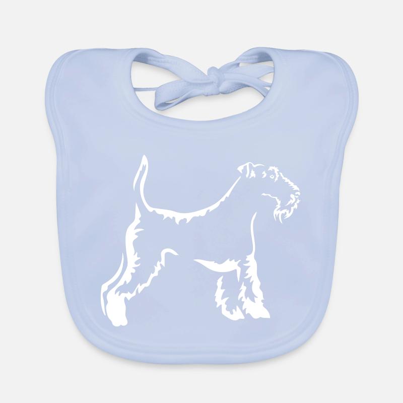 Fox Terrier « Édition Noire » Bavoir bio Bébé