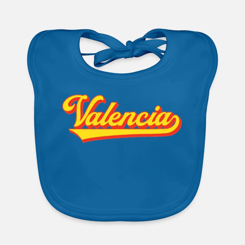 Valencia Script Logo Bavoir bio Bébé