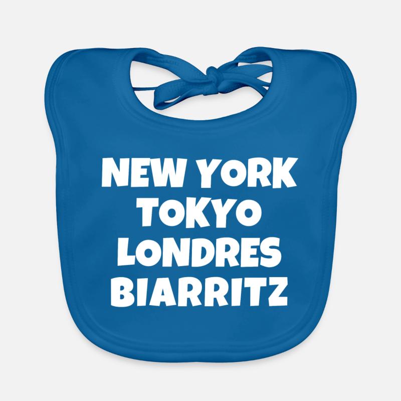 Biarritz, Basque, Basque Country Organic Baby Bibs