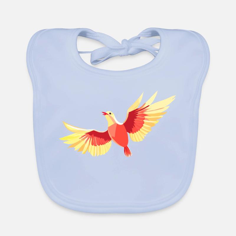 Vogel, der am Himmel schwebt Baby Bio-Lätzchen